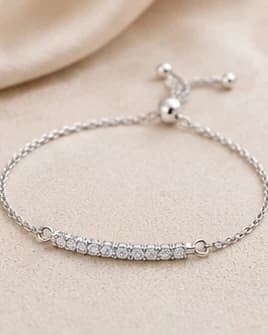 Pavé Bar Slider Bracelet