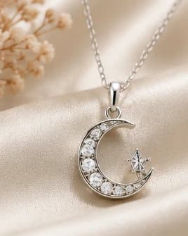 Crescent Pendant Necklace